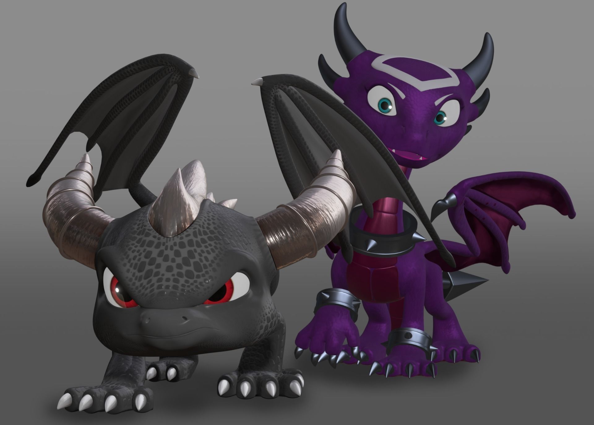 Cynder the Dragoness Model Low-poly 3D model_9