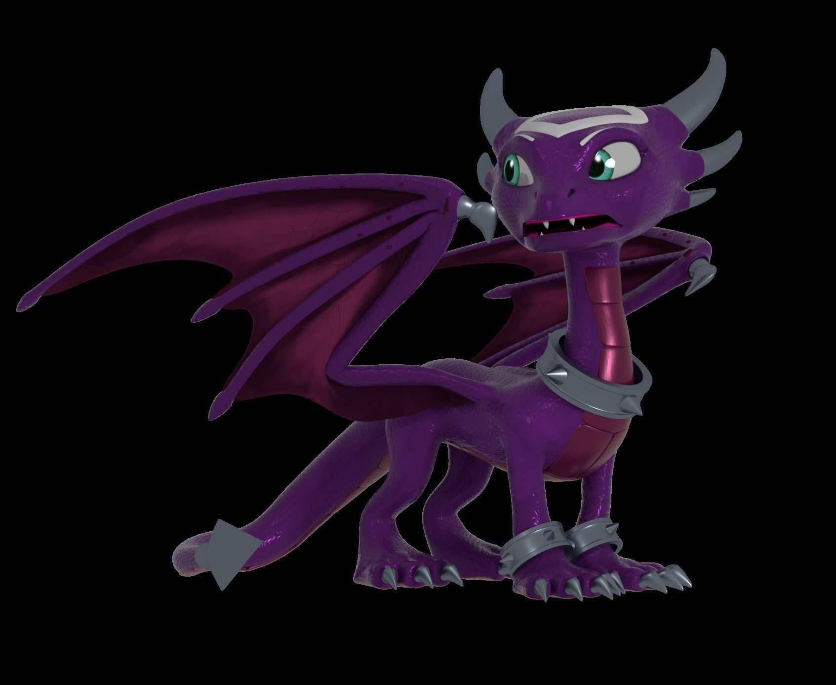 Cynder the Dragoness Model Low-poly 3D model_15