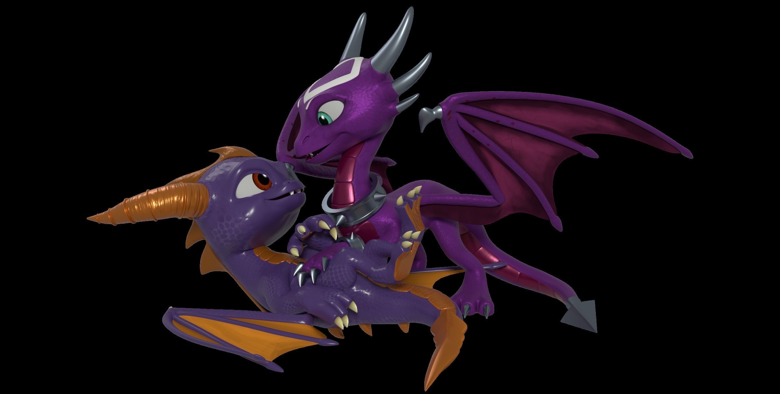 Cynder the Dragoness Model Low-poly 3D model_17