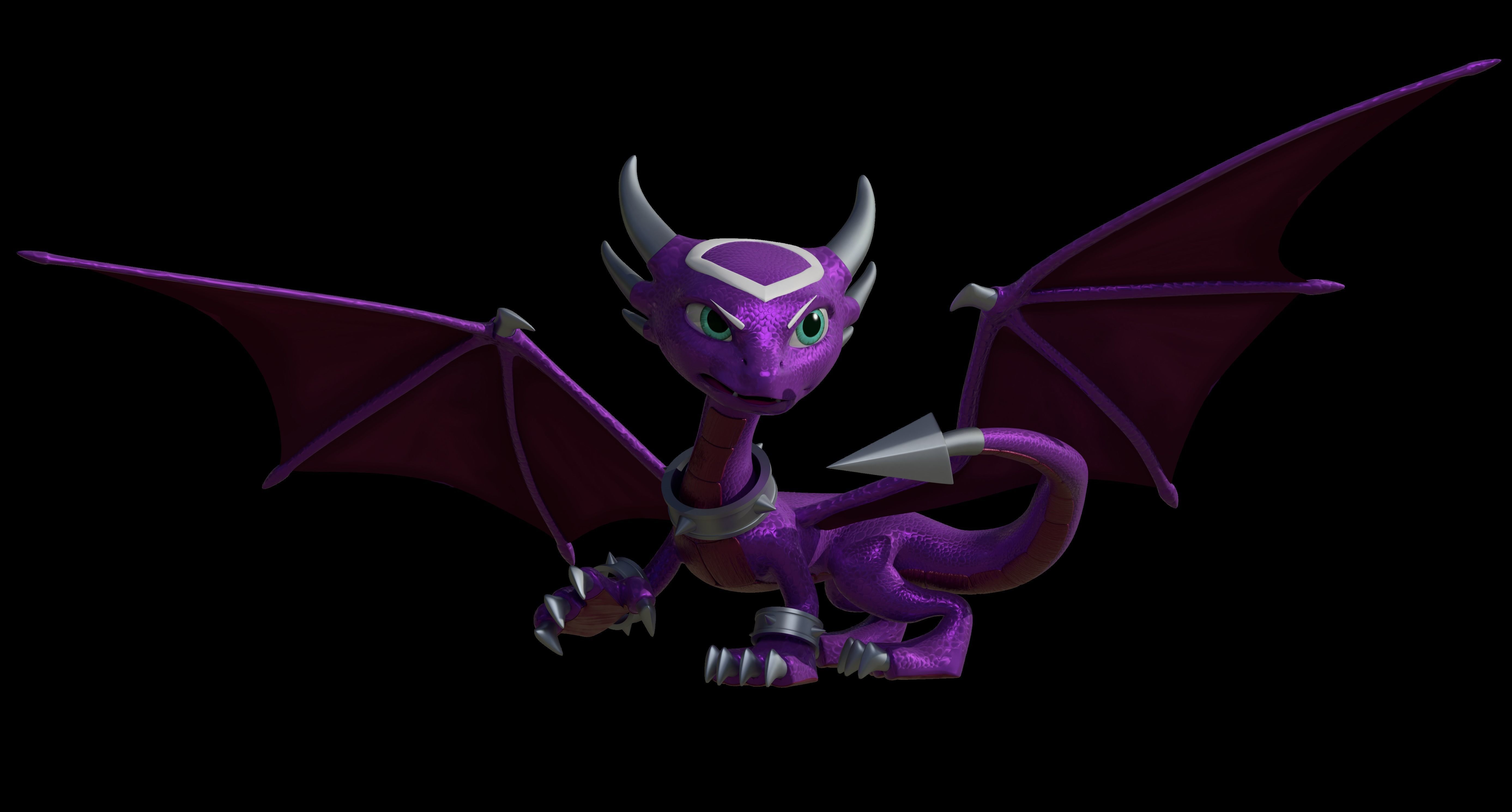 Cynder the Dragoness Model Low-poly 3D model_18