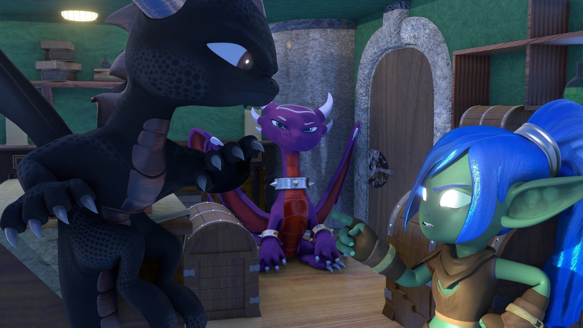 Cynder the Dragoness Model Low-poly 3D model_12