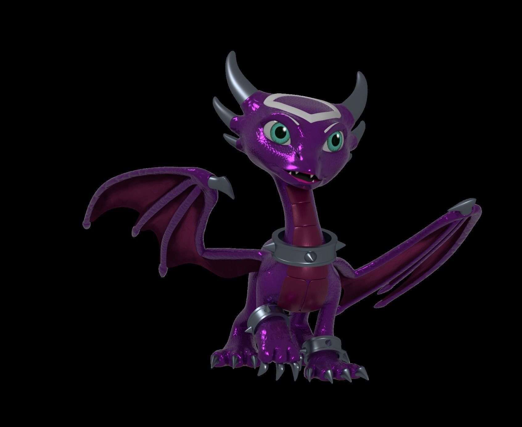 Cynder the Dragoness Model Low-poly 3D model_11