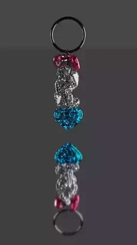 Crystal Pendant Low-poly 3D model