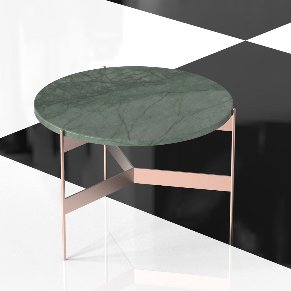 Green Marble Table Free low-poly 3D model_2