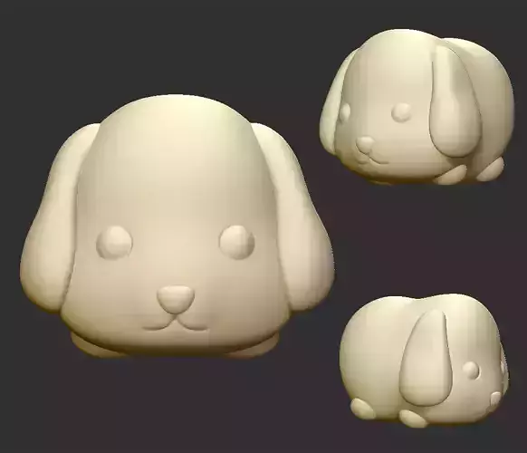 puppy bunny Free 3D print model