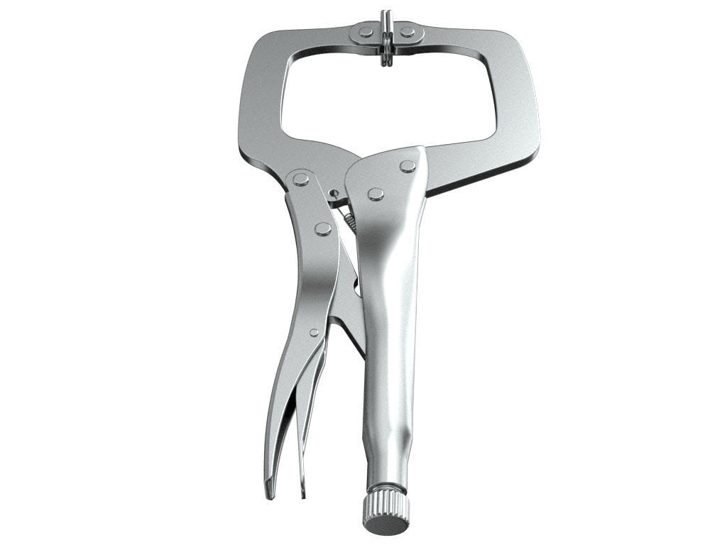 Locking C Clamp 3D model_5