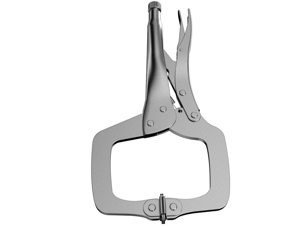 Locking C Clamp 3D model_1