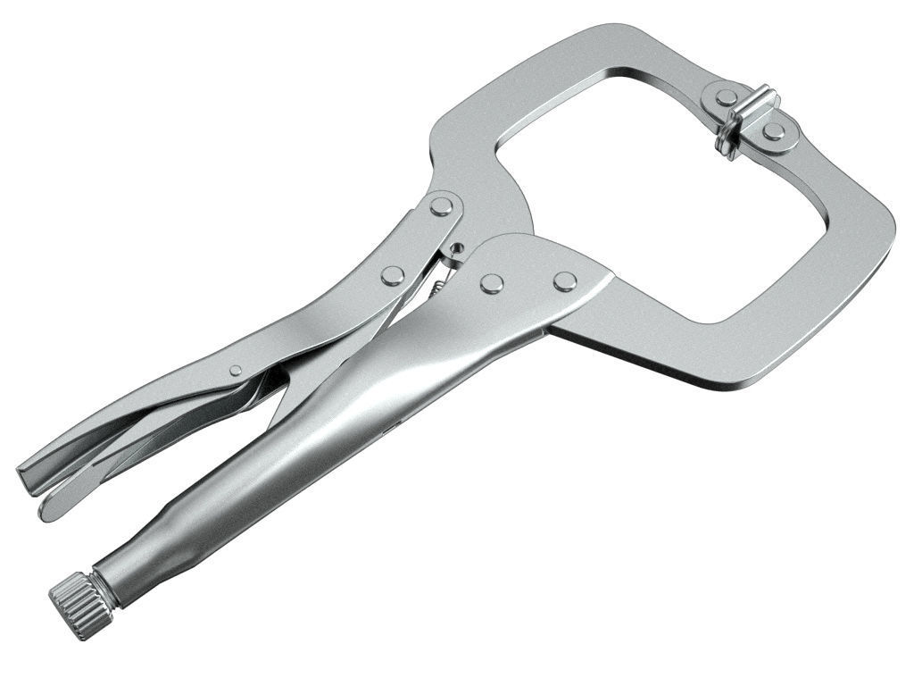 Locking C Clamp 3D model_4