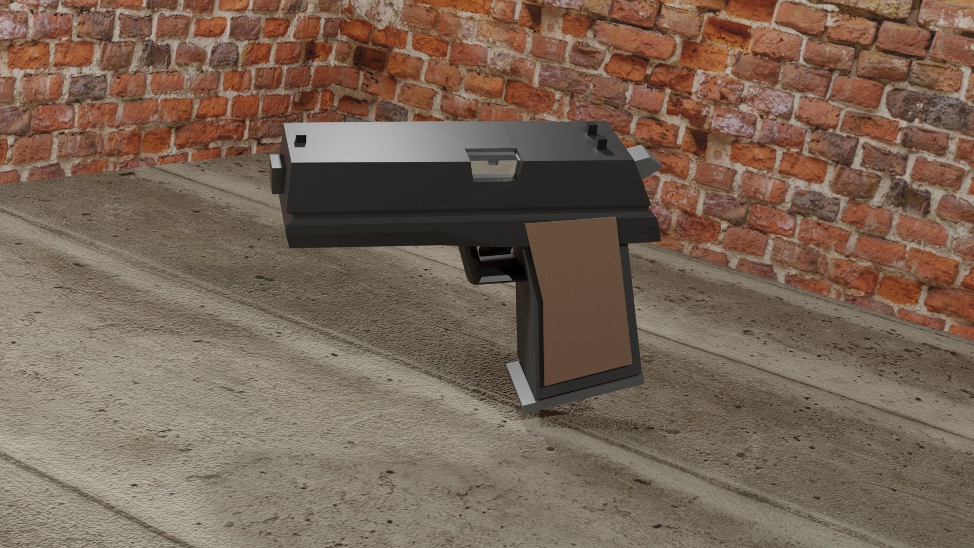 Low Poly Weapon Pack Free low-poly 3D model_11