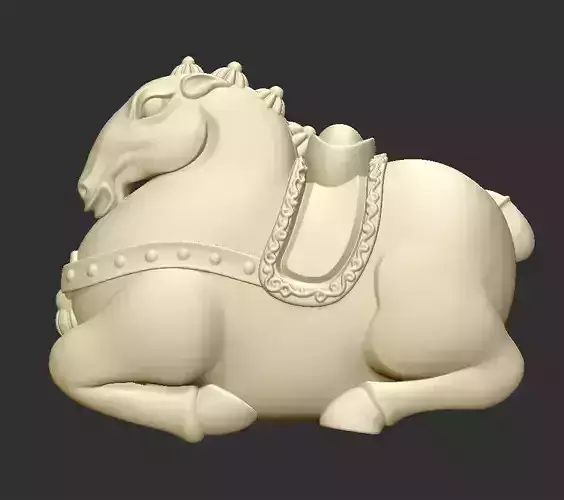 horse statue of 3D print model