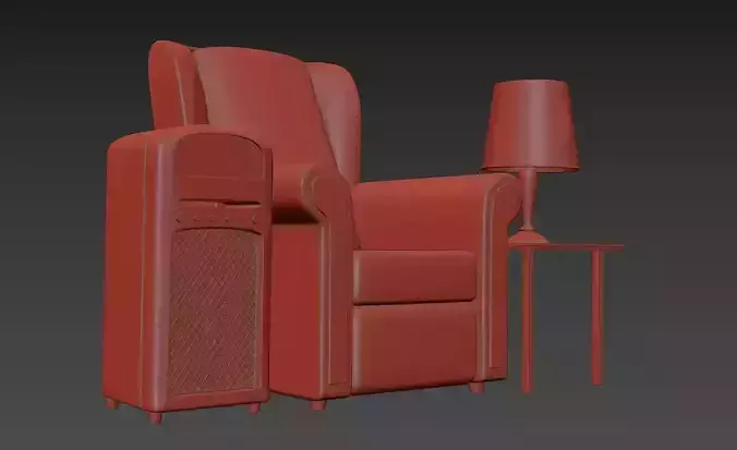 Couch Cartoon Vintage model 