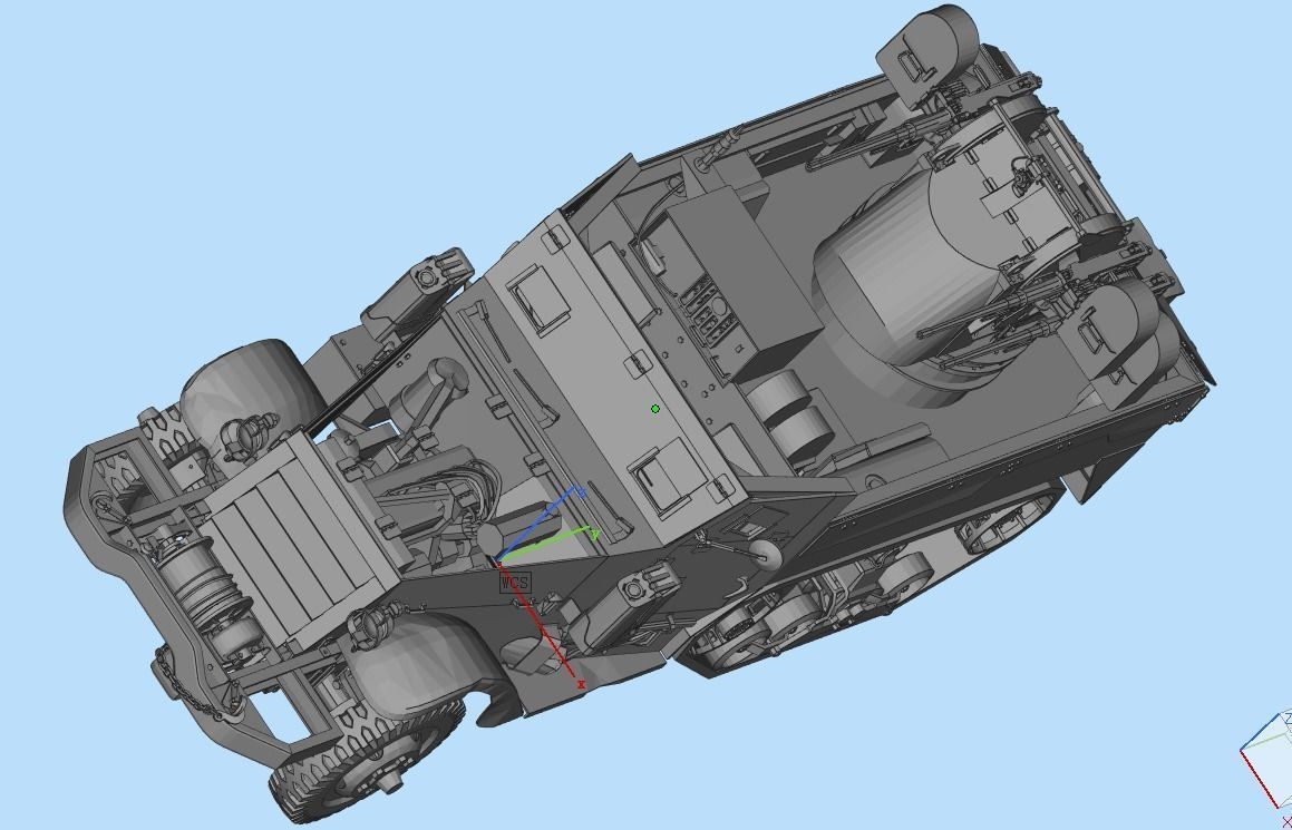 Multiple Gun Motor Carriage M16 3D model_4