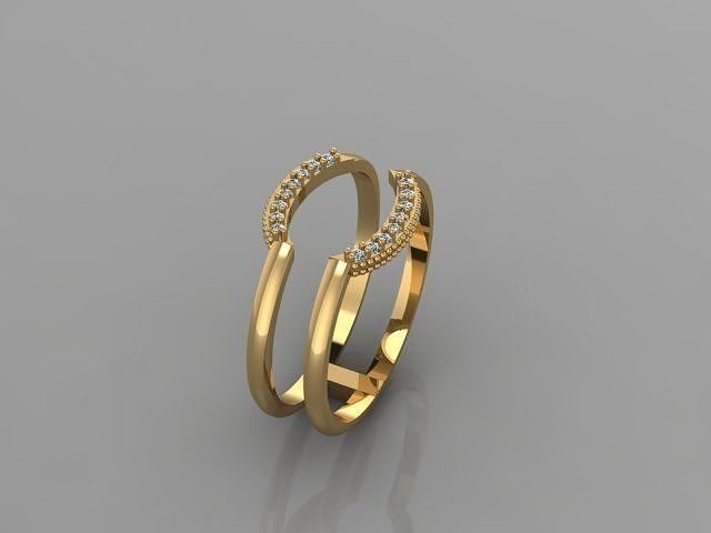 SEMICIRCULAR RING 3D print model
