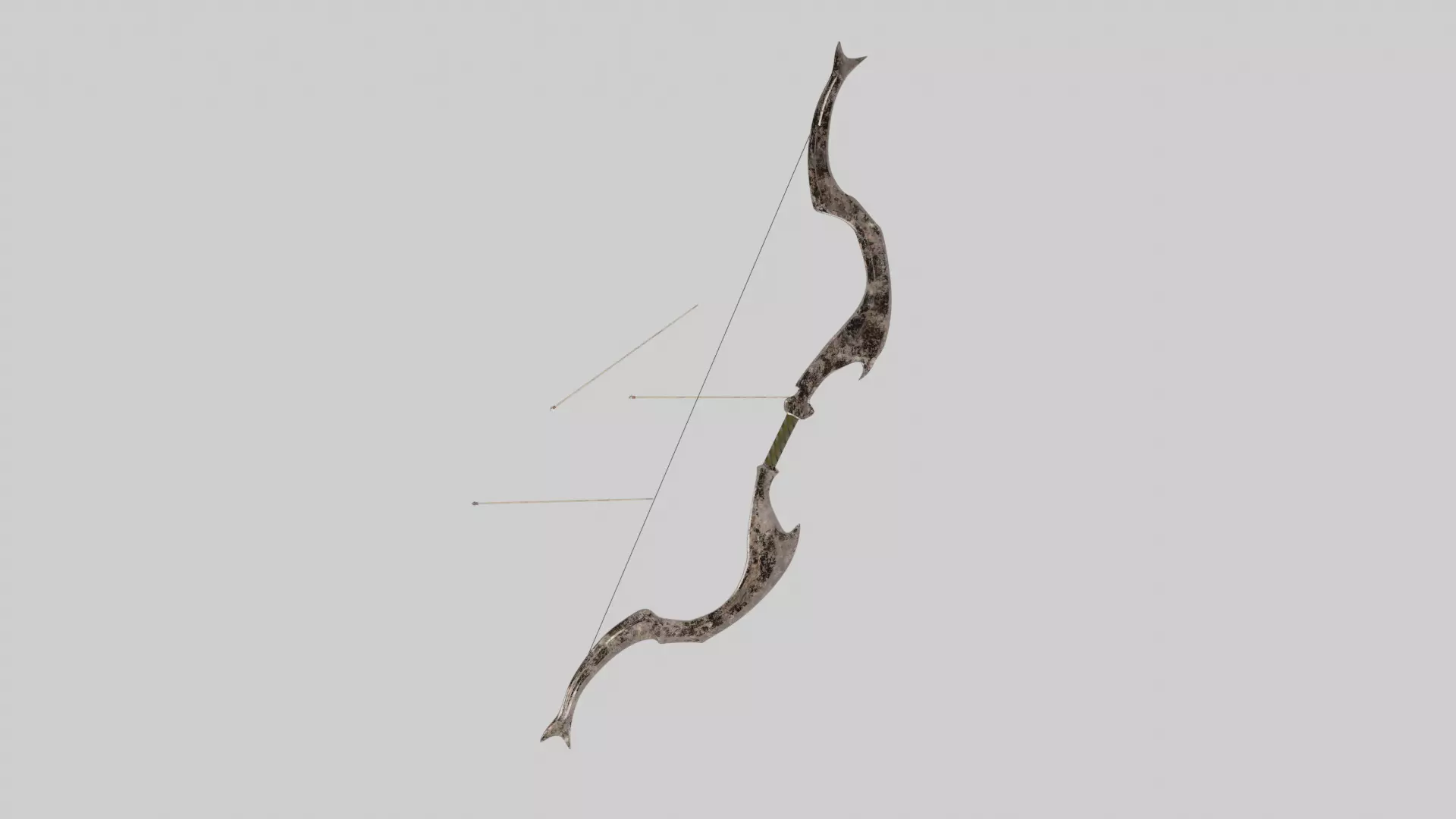 Old Bow and Arrow Free low-poly 3D model