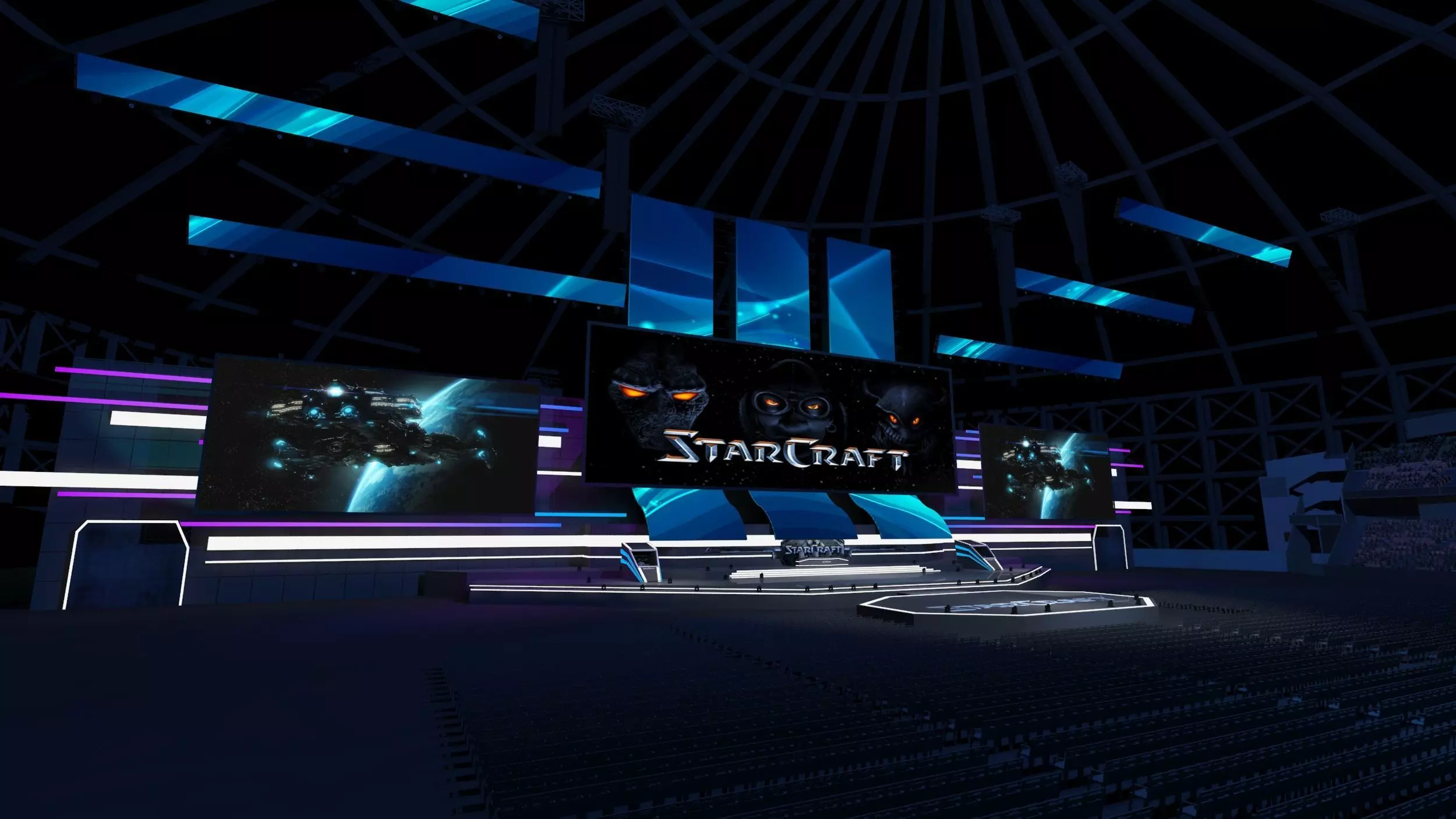 Game Tournament Stage 3D model_0