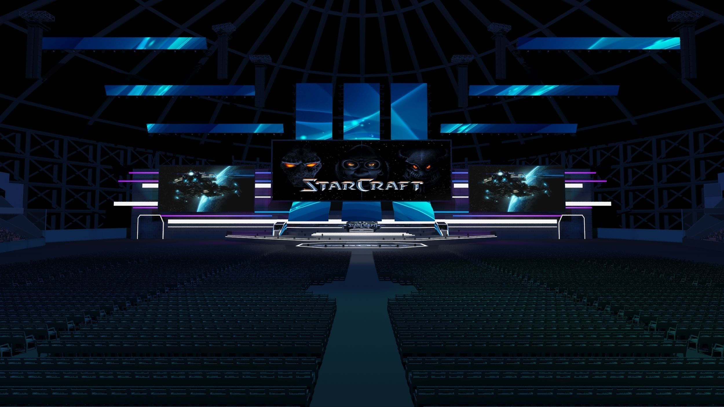Game Tournament Stage 3D model_1
