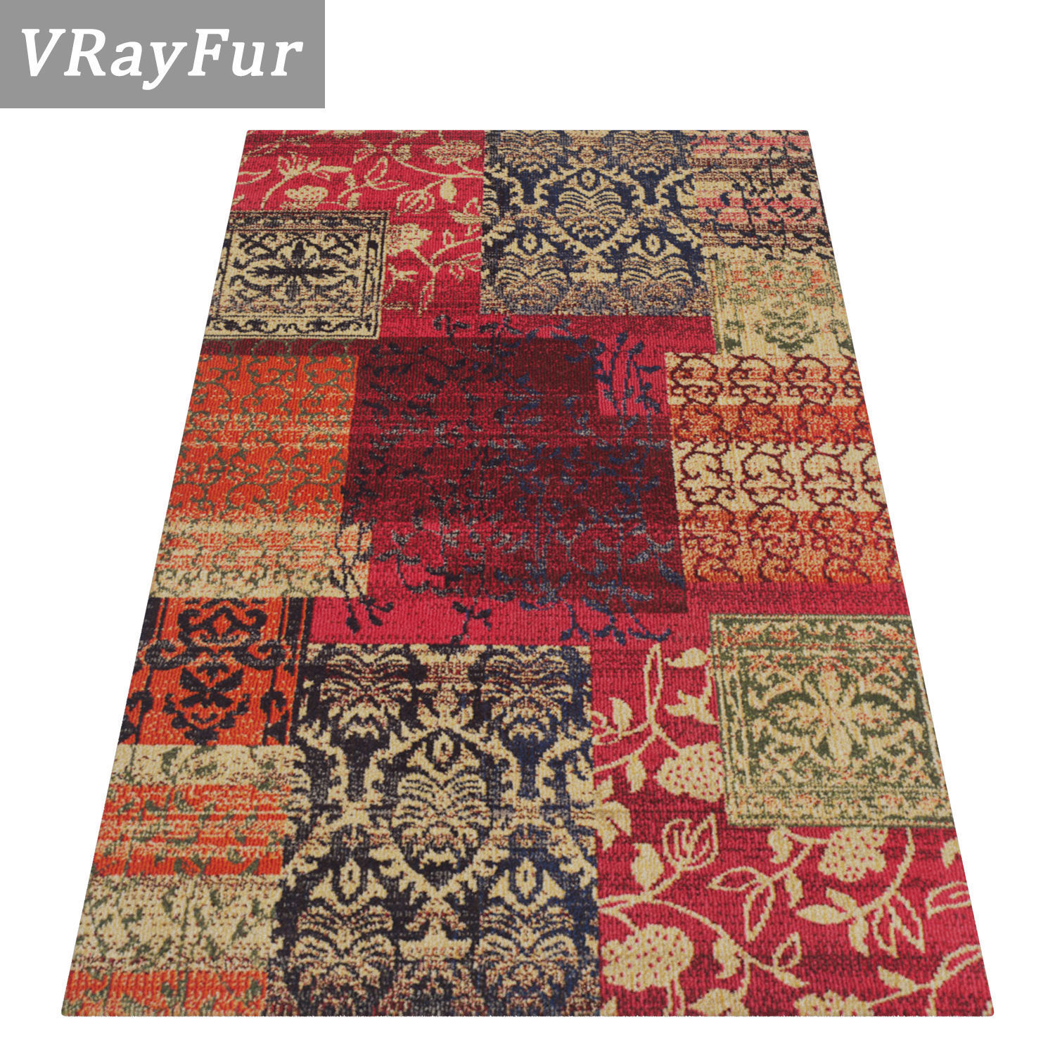 Rug Set 2114 3D model_2