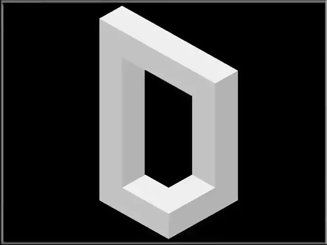 Impossible Arch Low-poly 3D model
