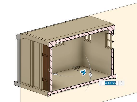 Model Railway Lineside Concrete Huts 3D print model_12