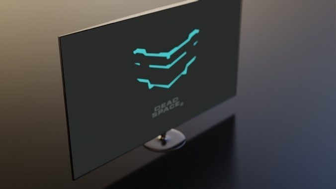 Game ready low poly computer monitor model Free low-poly 3D model