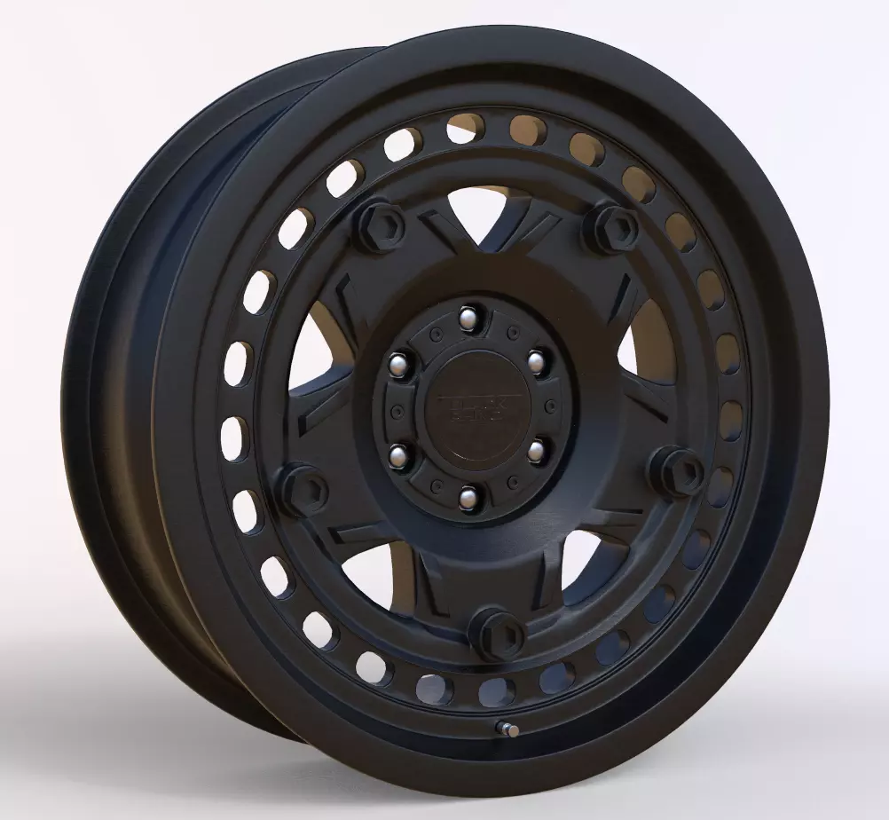 Grange MATTE BLACK W MACHINED TINT RING Rim 3D model_0