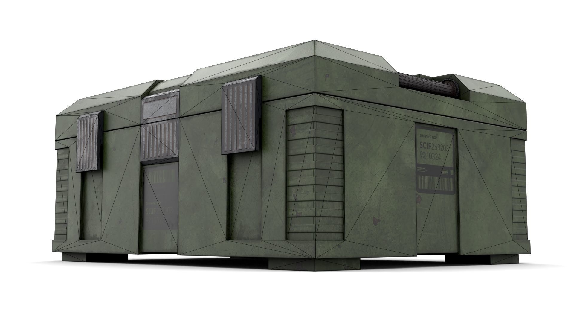 Explosives Storage Case Low-poly 3D model_19