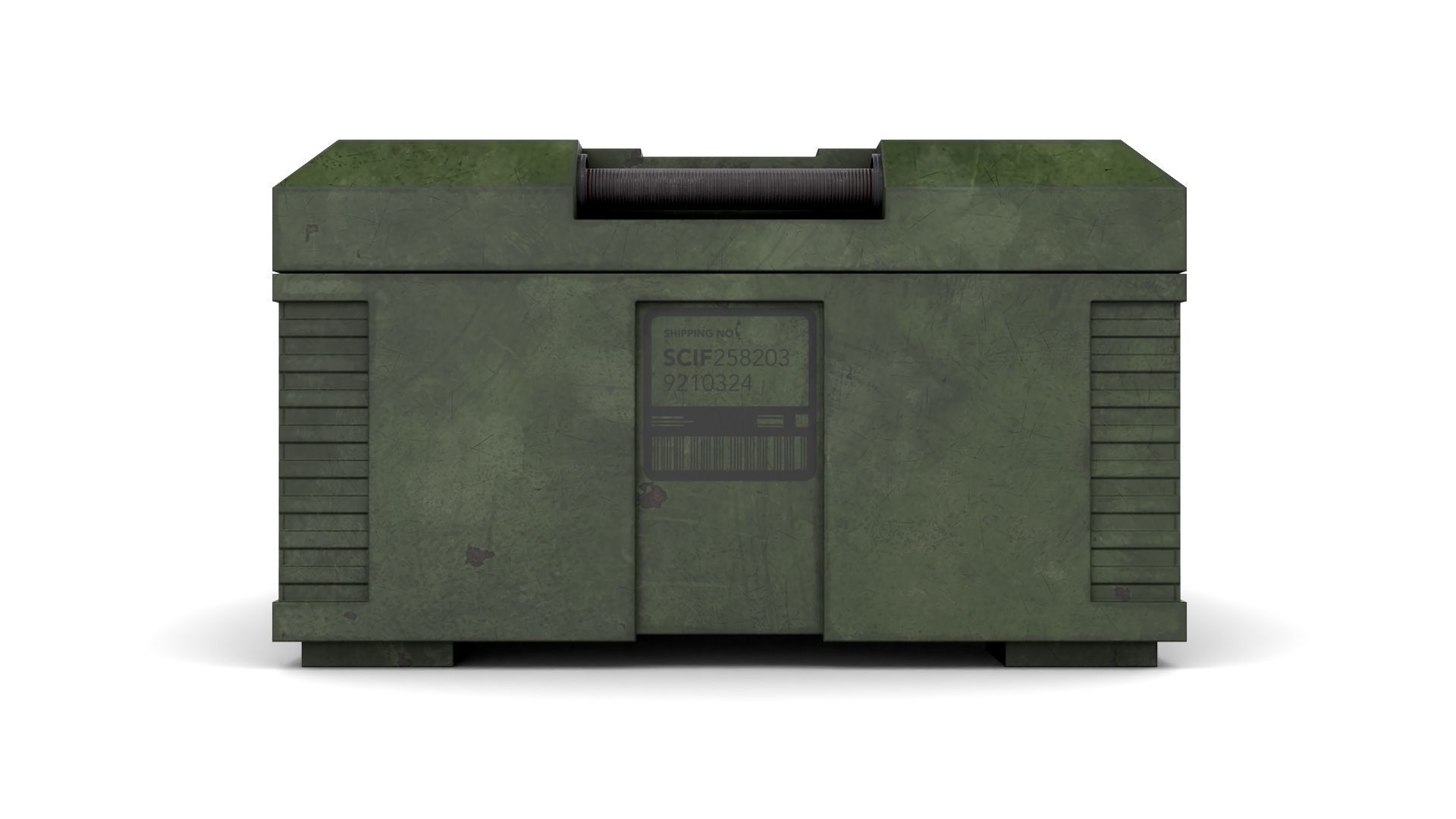 Explosives Storage Case Low-poly 3D model_5