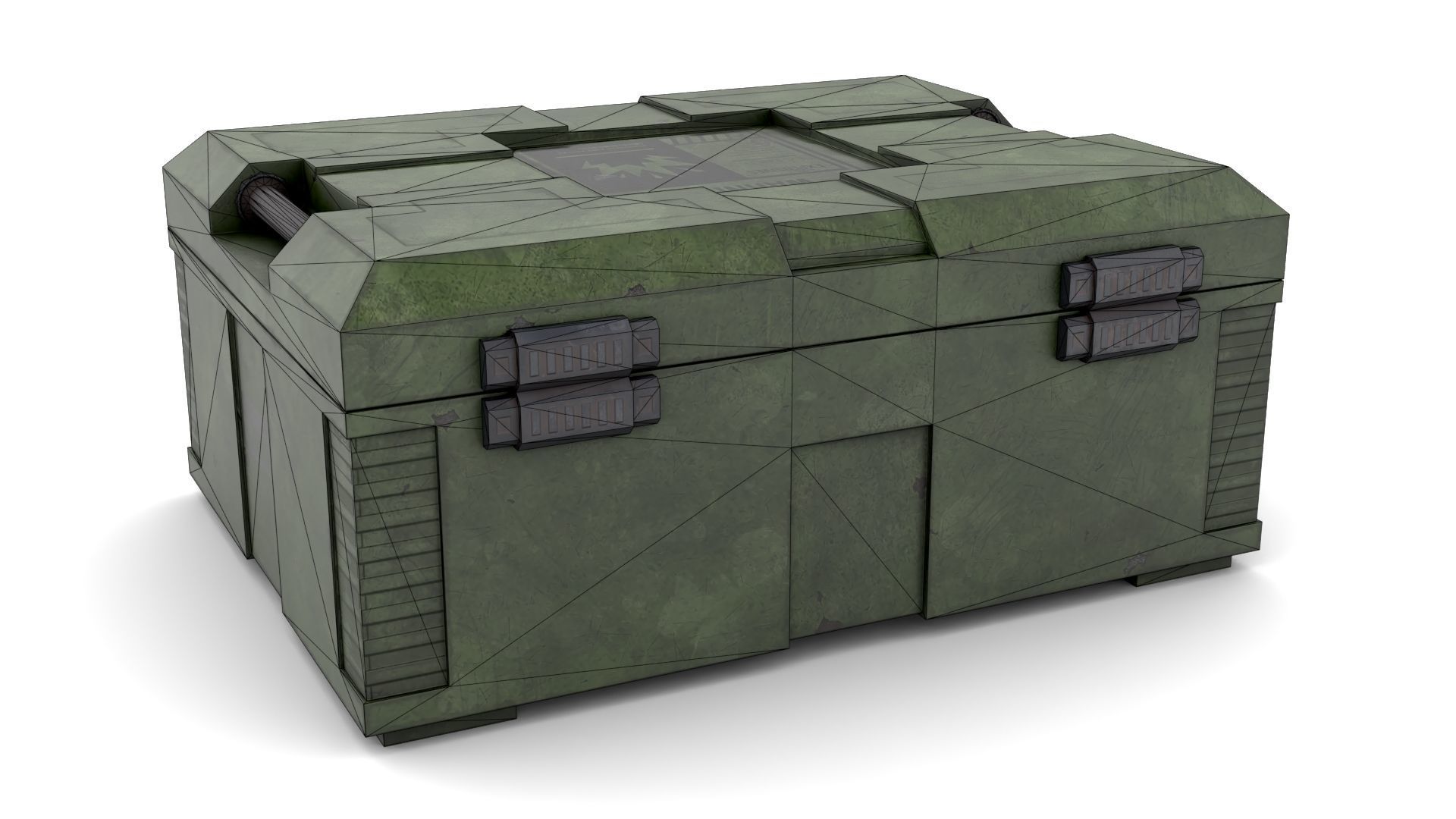 Explosives Storage Case Low-poly 3D model_11