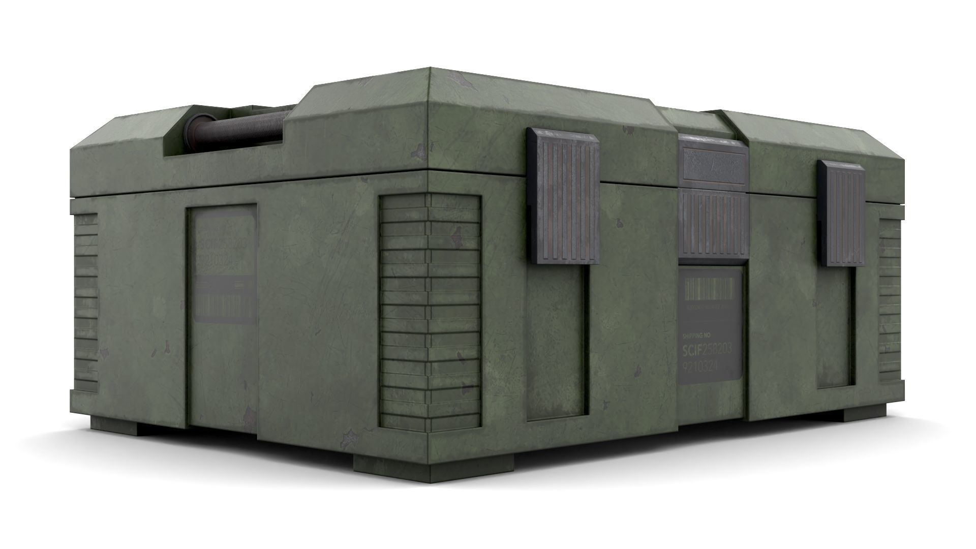 Explosives Storage Case Low-poly 3D model_8