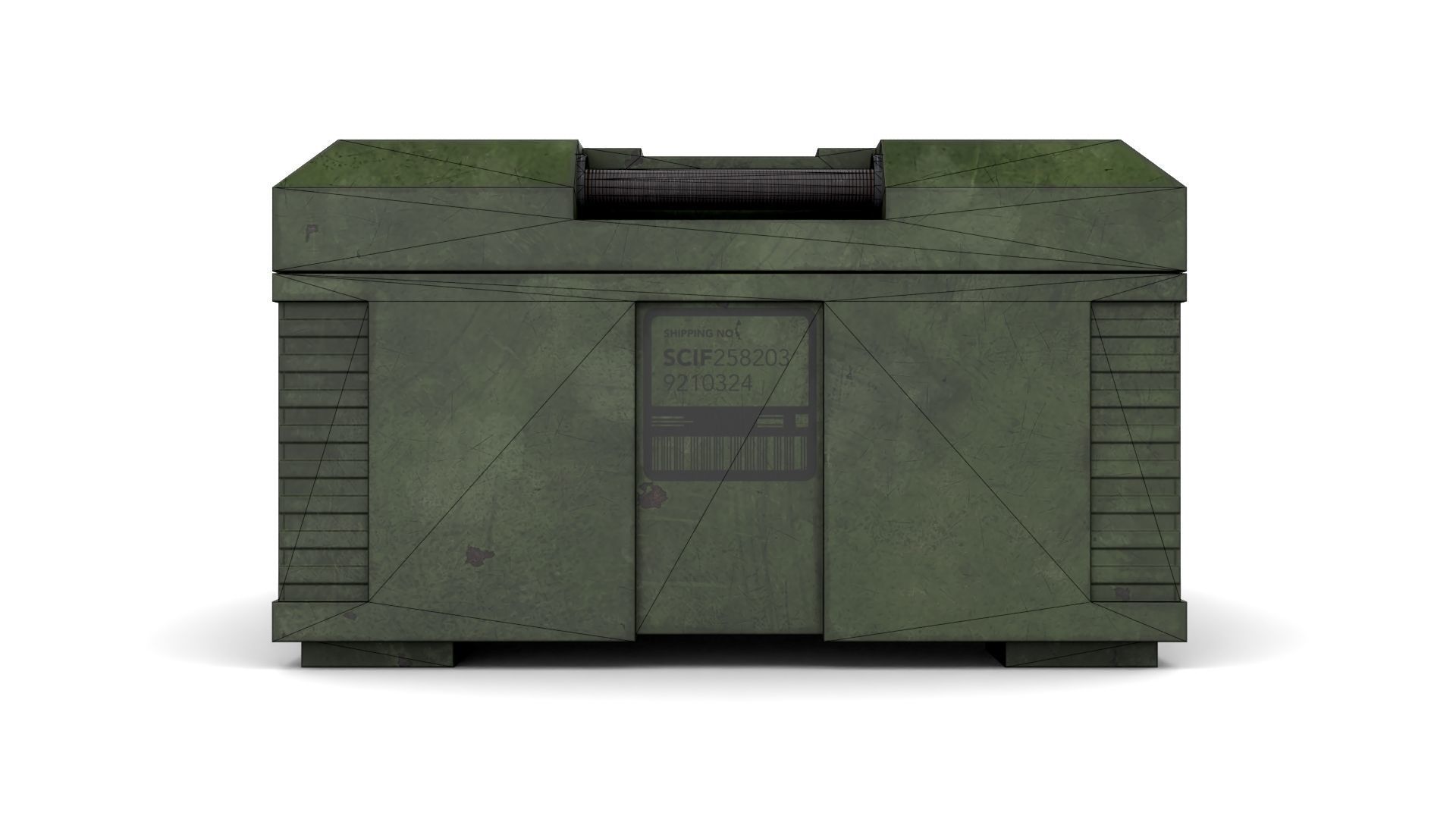 Explosives Storage Case Low-poly 3D model_15