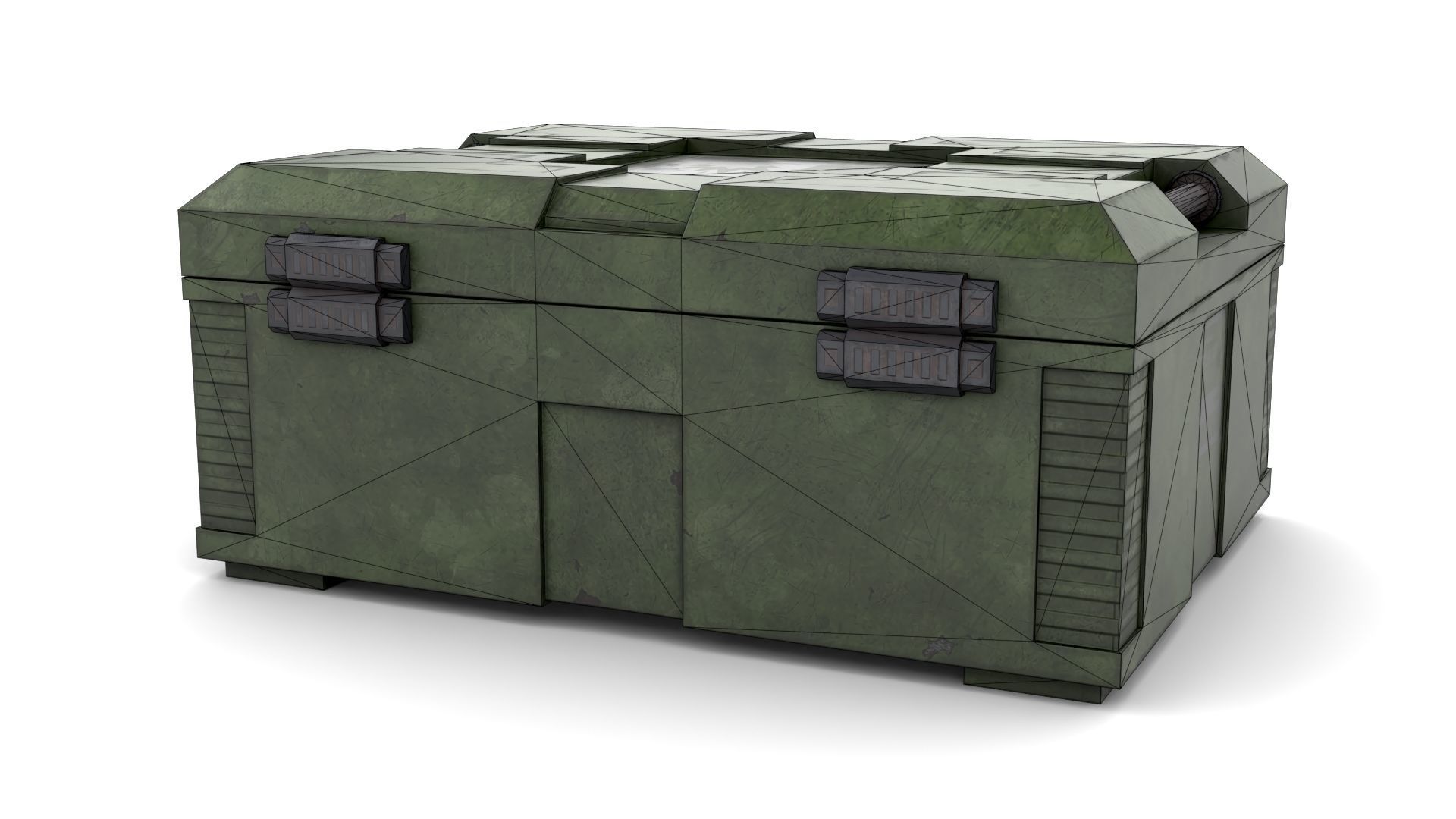 Explosives Storage Case Low-poly 3D model_13