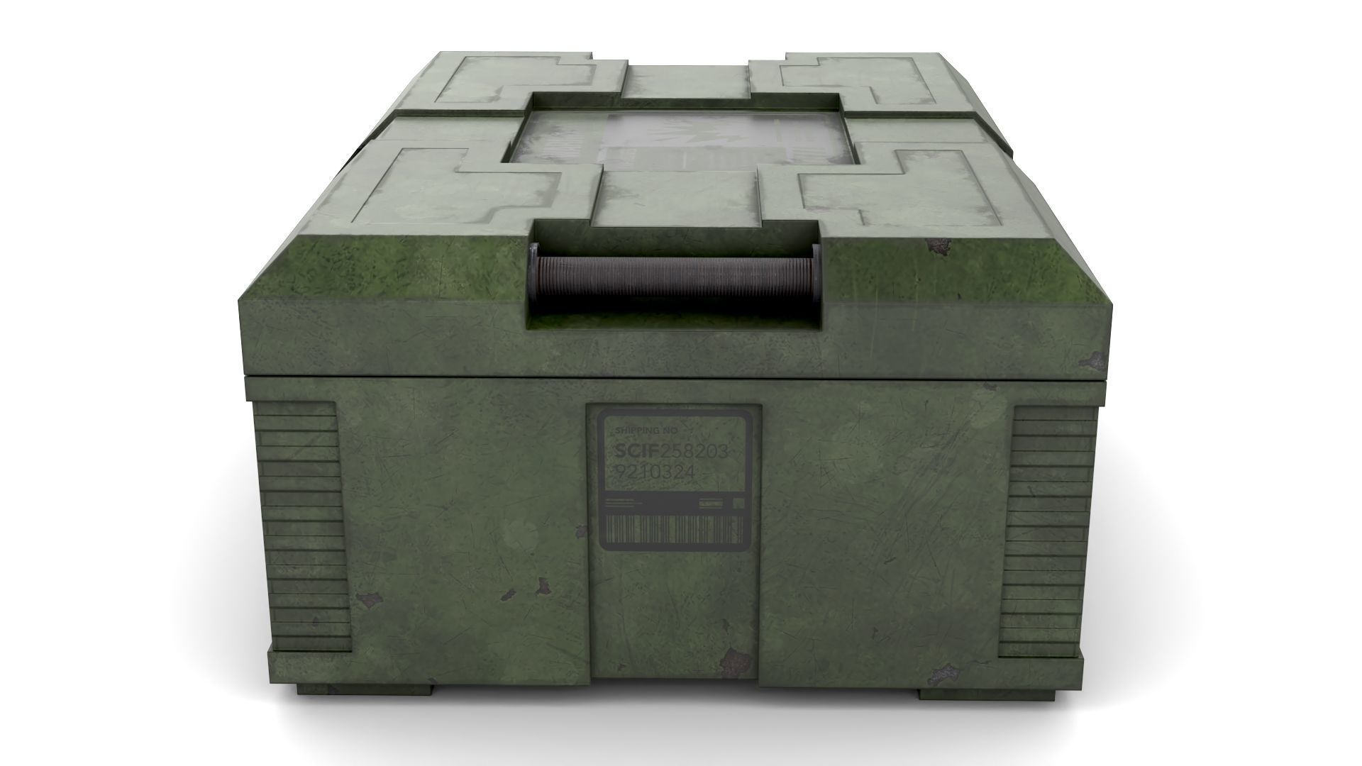 Explosives Storage Case Low-poly 3D model_6