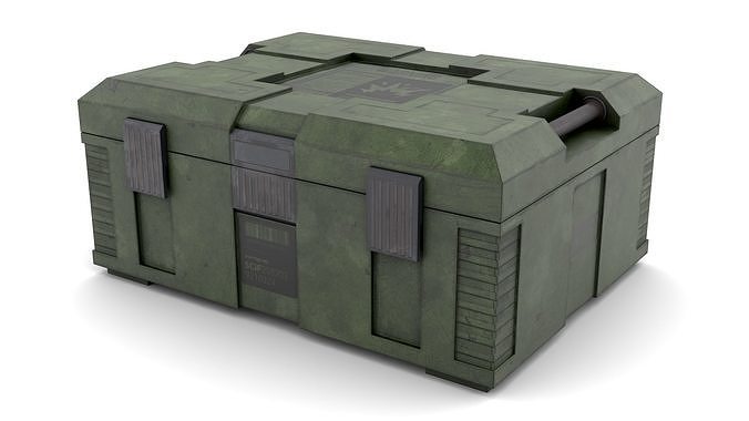 Explosives Storage Case Low-poly 3D model
