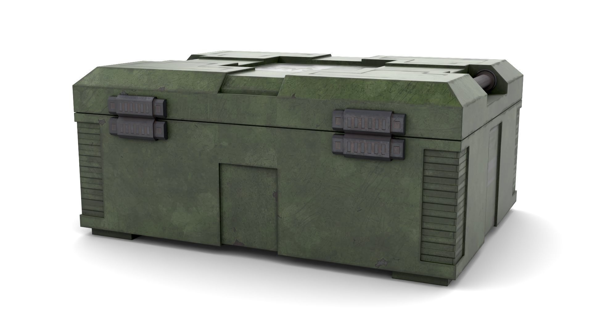 Explosives Storage Case Low-poly 3D model_3