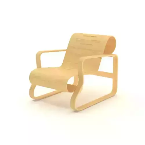 FREE Contemporary Wooden Armchair Free 3D model