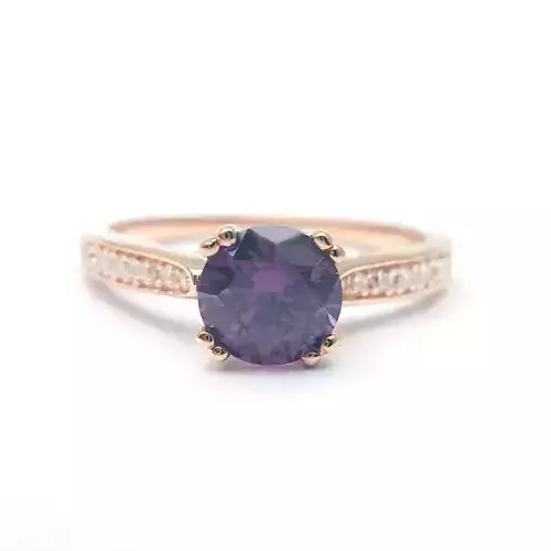 3DM Format Art deco engagement ring