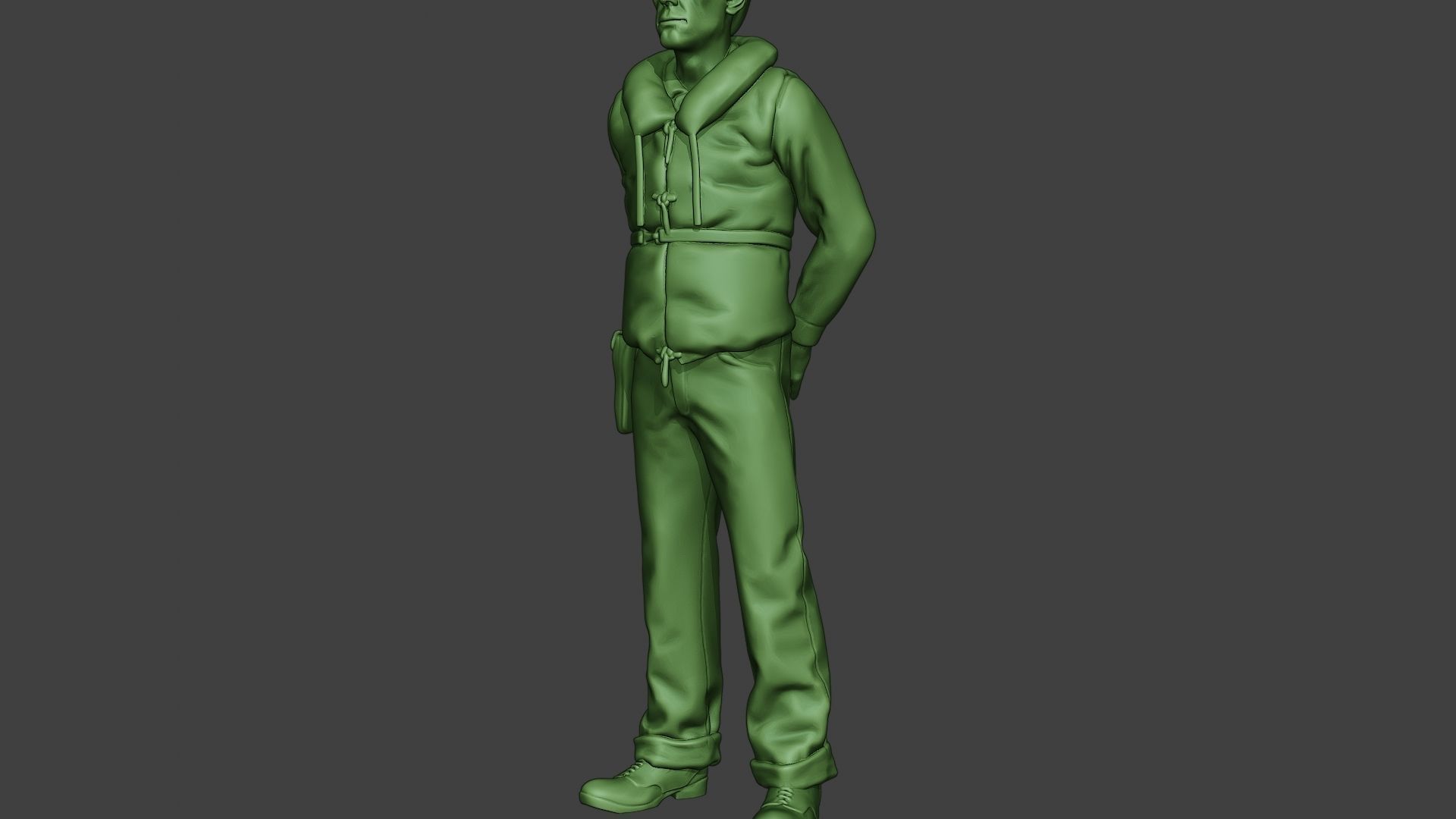 US Navy Officer ww2 USN1 3D print model_27