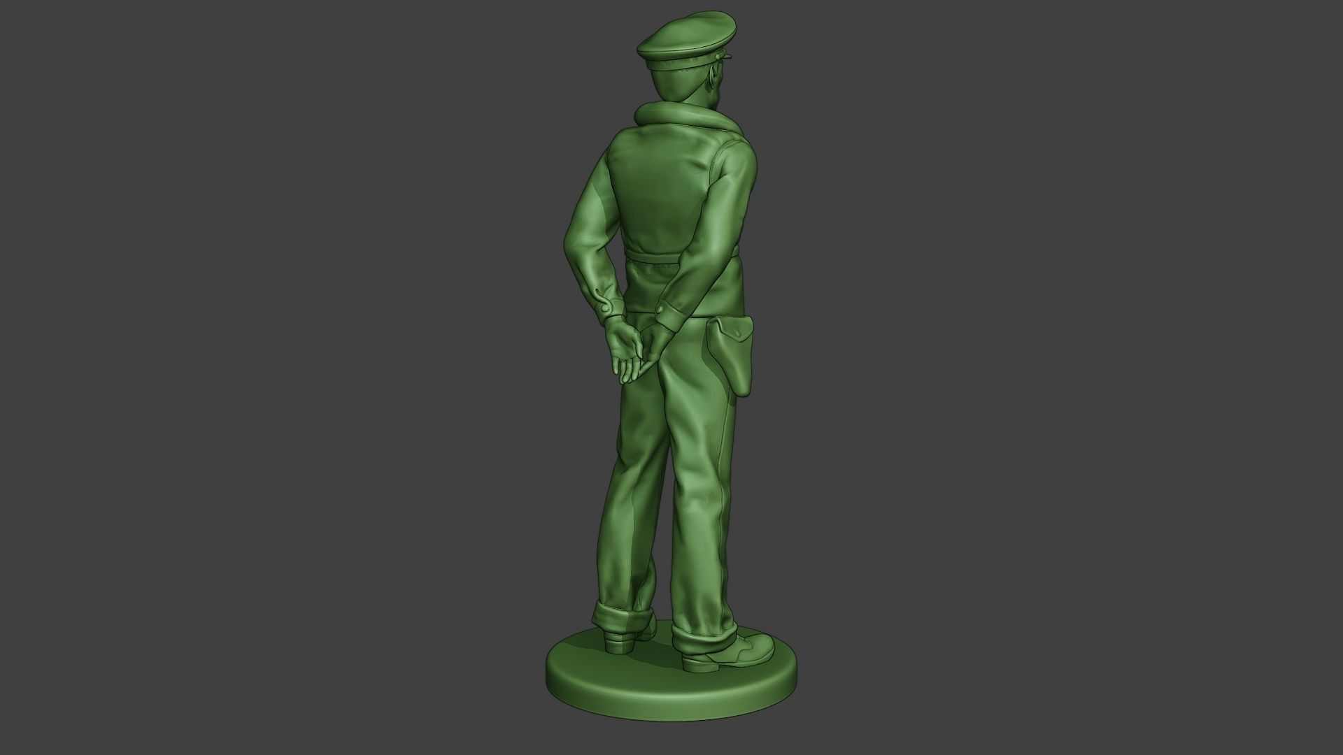 US Navy Officer ww2 USN1 3D print model_7