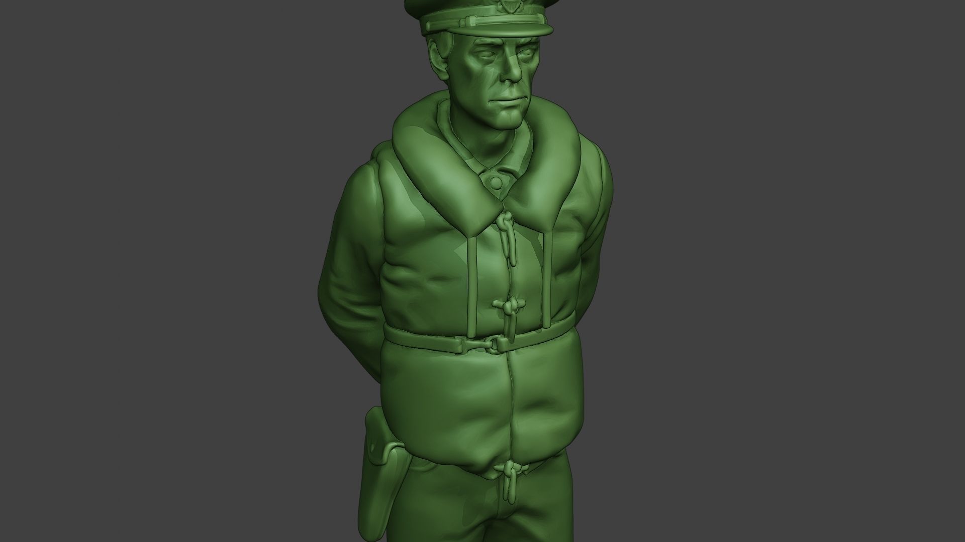 US Navy Officer ww2 USN1 3D print model_19