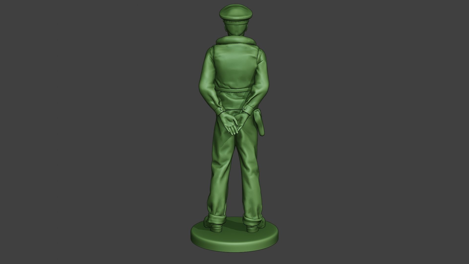 US Navy Officer ww2 USN1 3D print model_6