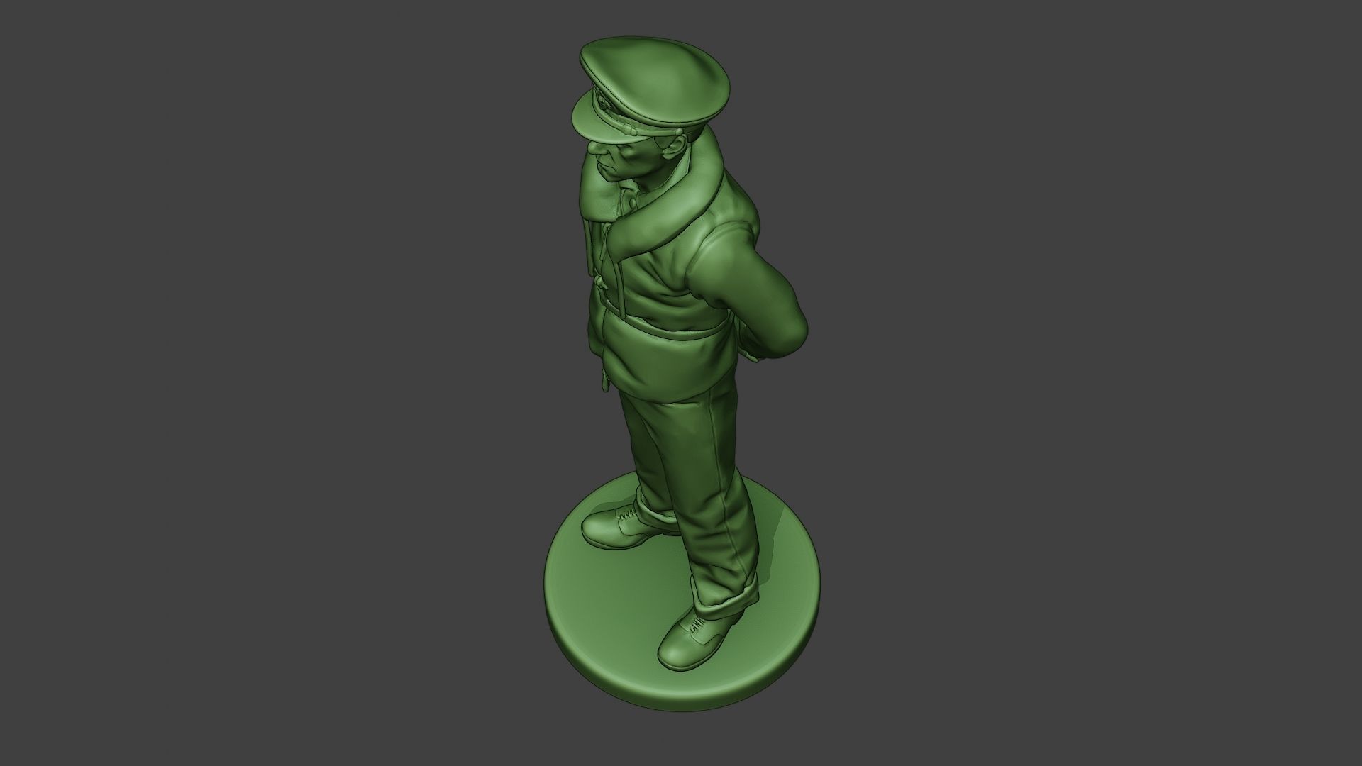 US Navy Officer ww2 USN1 3D print model_15