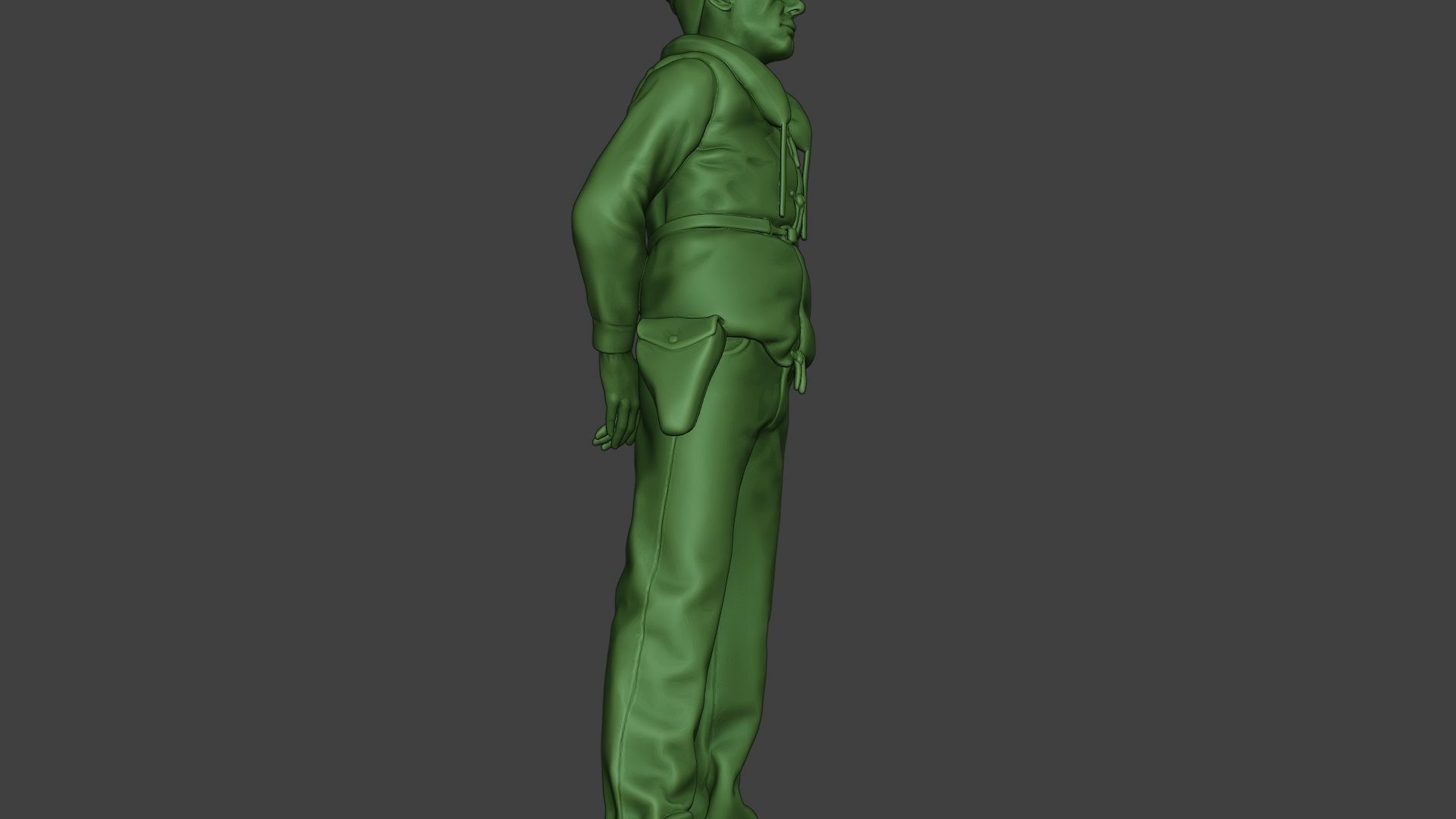 US Navy Officer ww2 USN1 3D print model_29