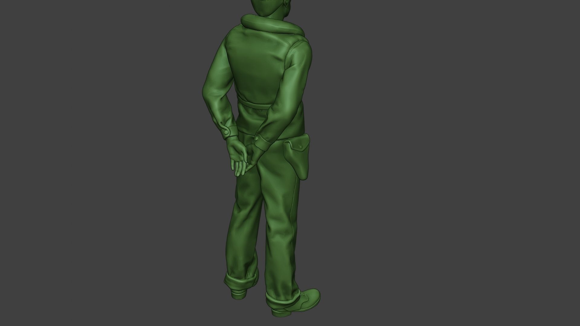 US Navy Officer ww2 USN1 3D print model_24