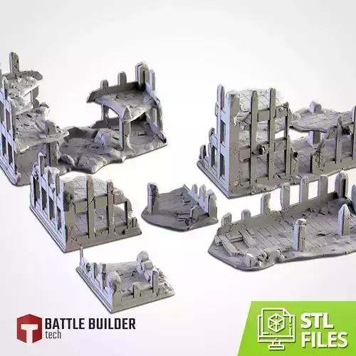 CITY RUINS 3D print model