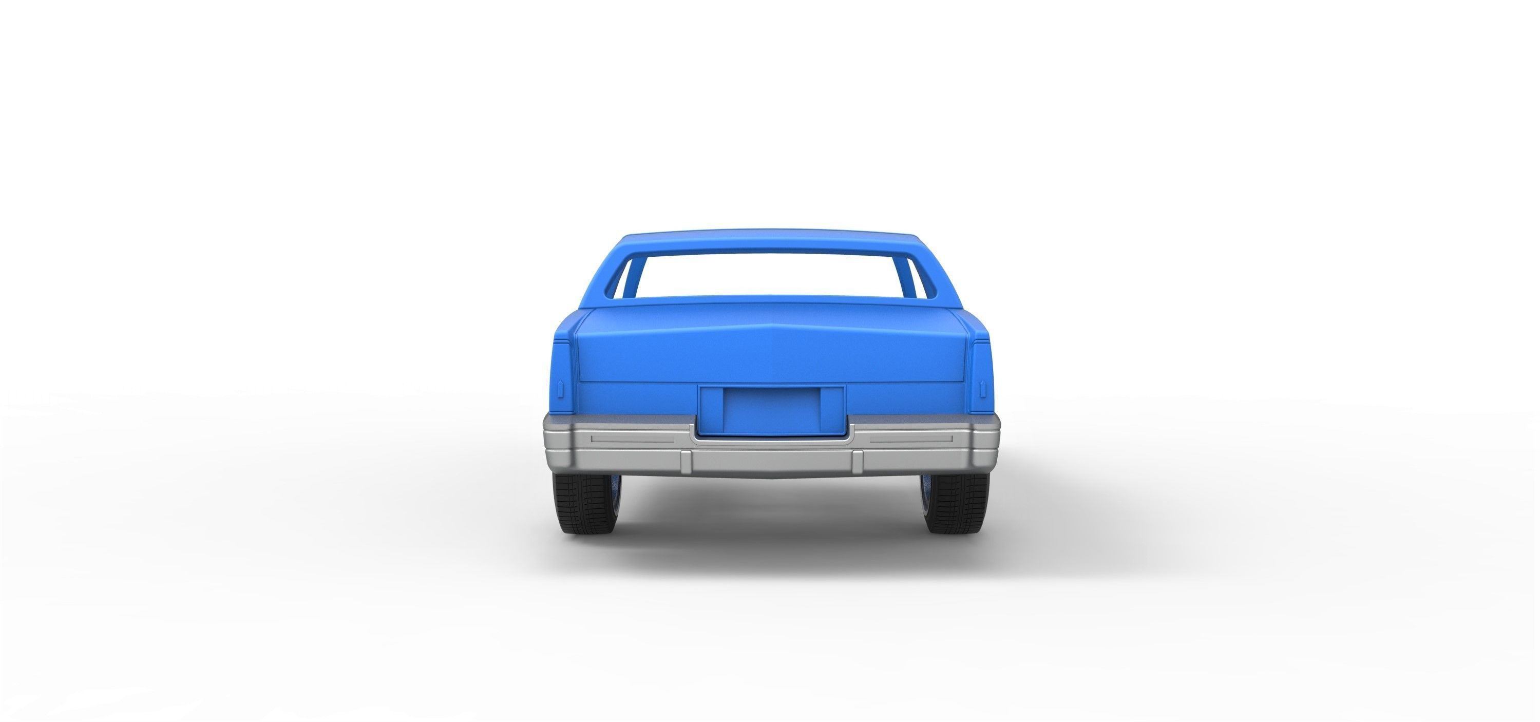 Shell and wheels Cadillac Eldorado Biarritz 1989 1 to 25 3D print model_10