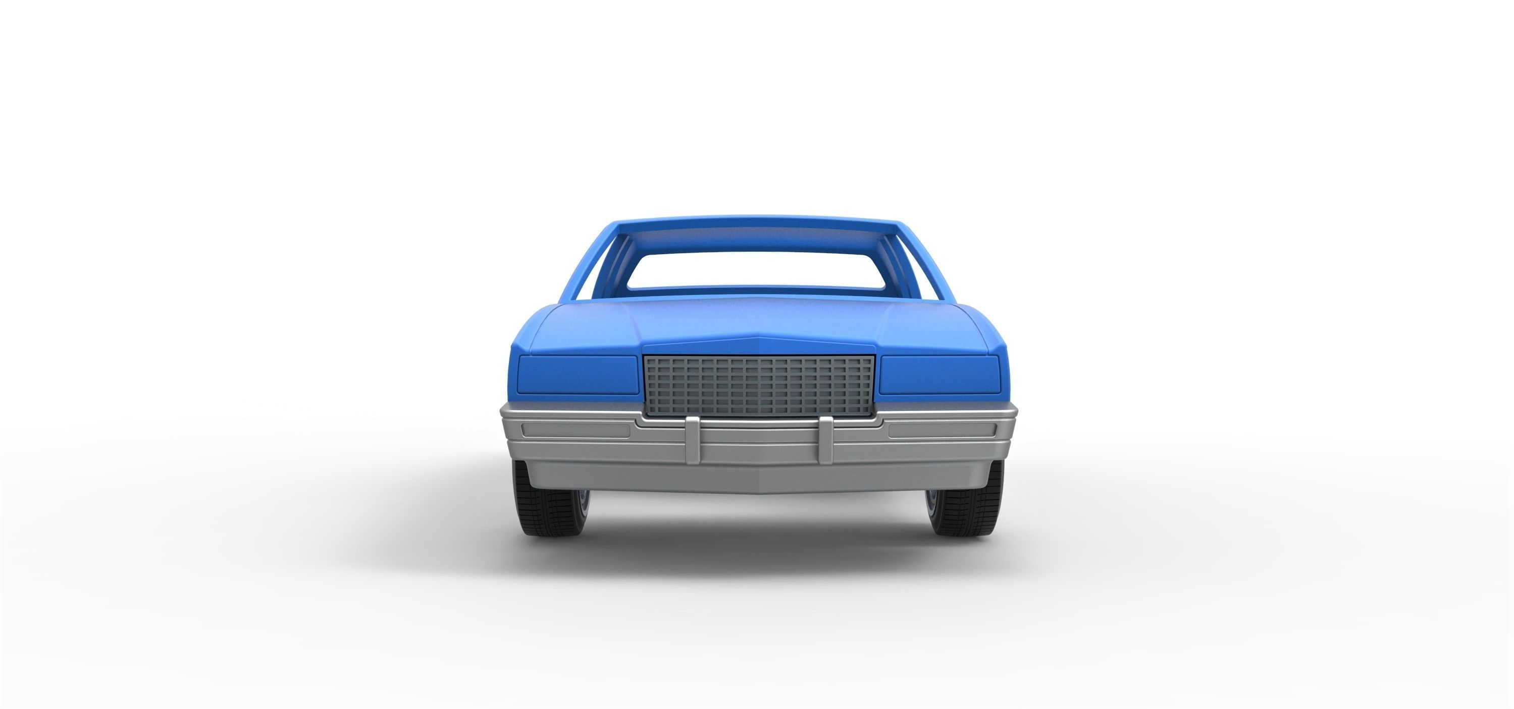 Shell and wheels Cadillac Eldorado Biarritz 1989 1 to 25 3D print model_4