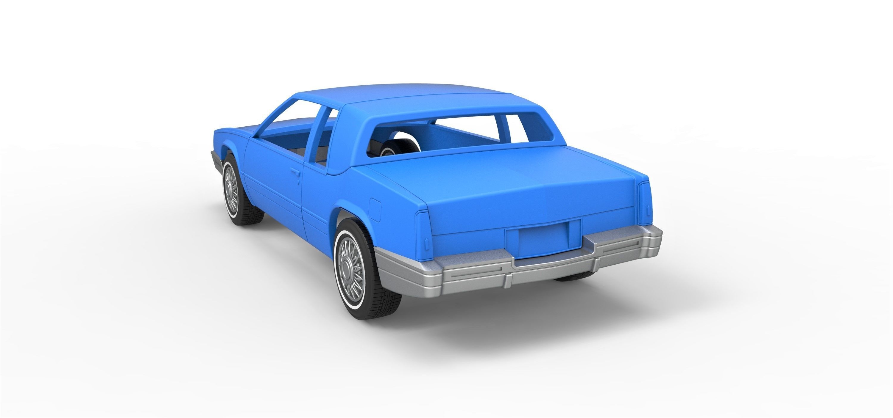 Shell and wheels Cadillac Eldorado Biarritz 1989 1 to 25 3D print model_9