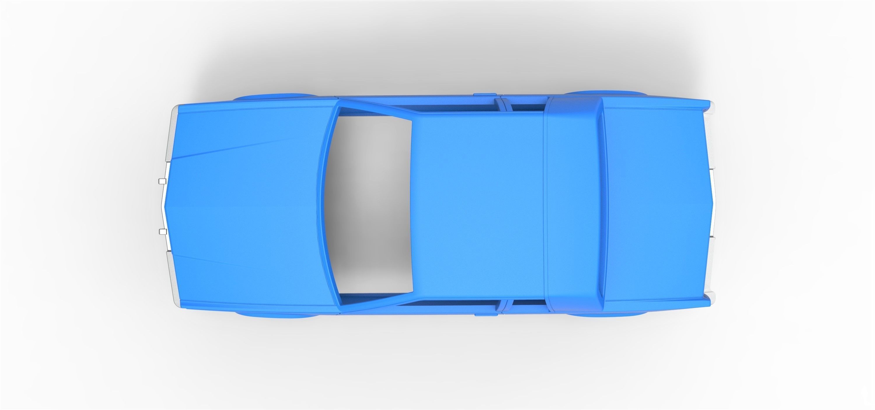 Shell and wheels Cadillac Eldorado Biarritz 1989 1 to 25 3D print model_7