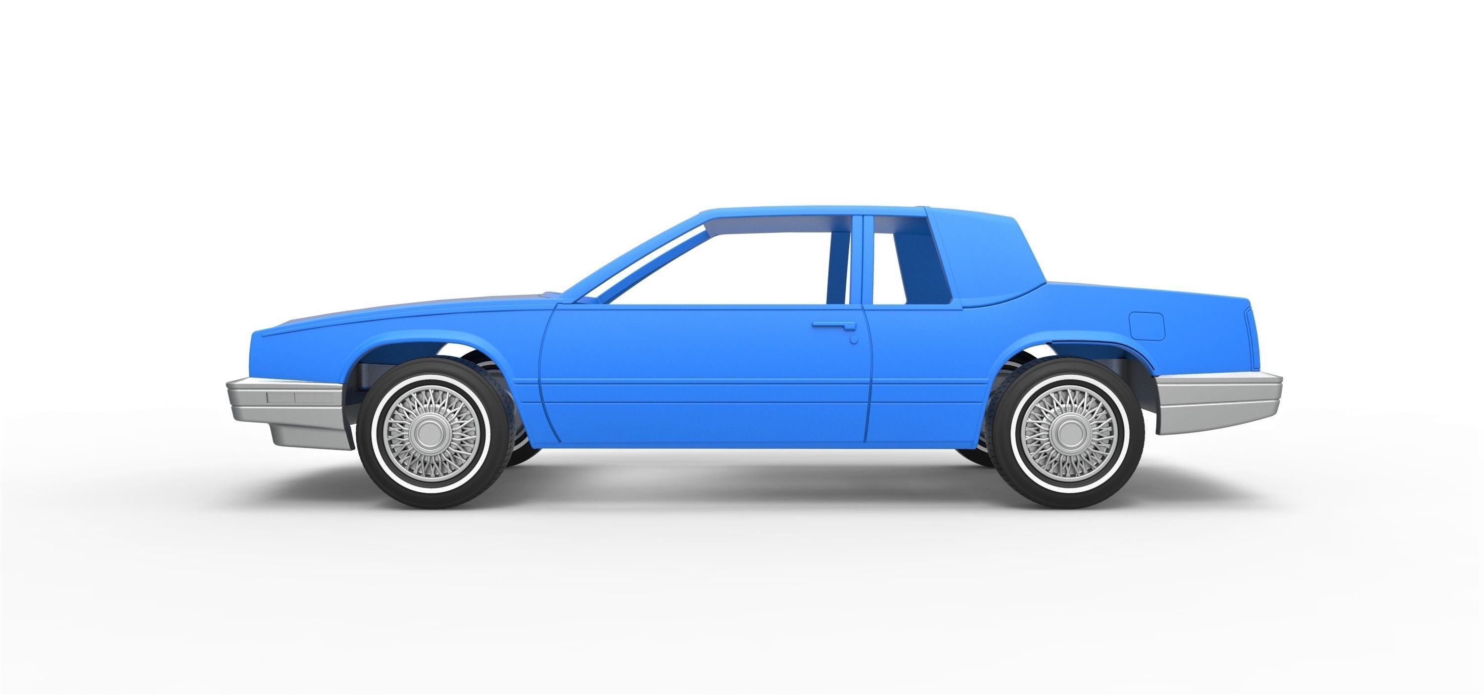 Shell and wheels Cadillac Eldorado Biarritz 1989 1 to 25 3D print model_5