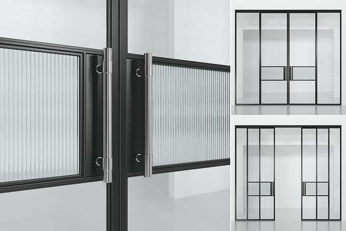 Glass partition 4 3D model